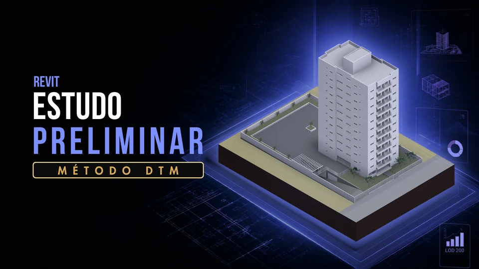 Capa oficial do curso Revit Estudo Preliminar